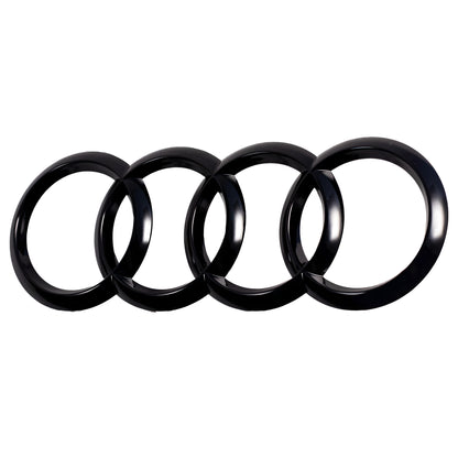 Audi Badge Set Aftermarket | Gloss Black