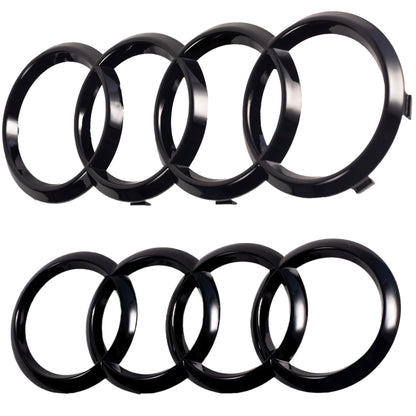 Audi Badge Set Aftermarket | Gloss Black