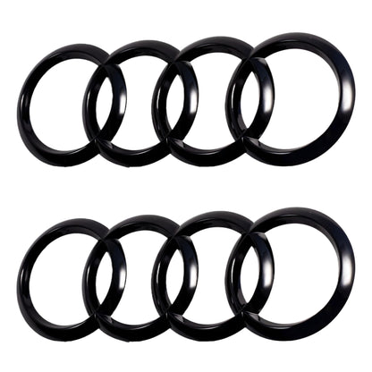 Audi Badge Set Aftermarket | Gloss Black