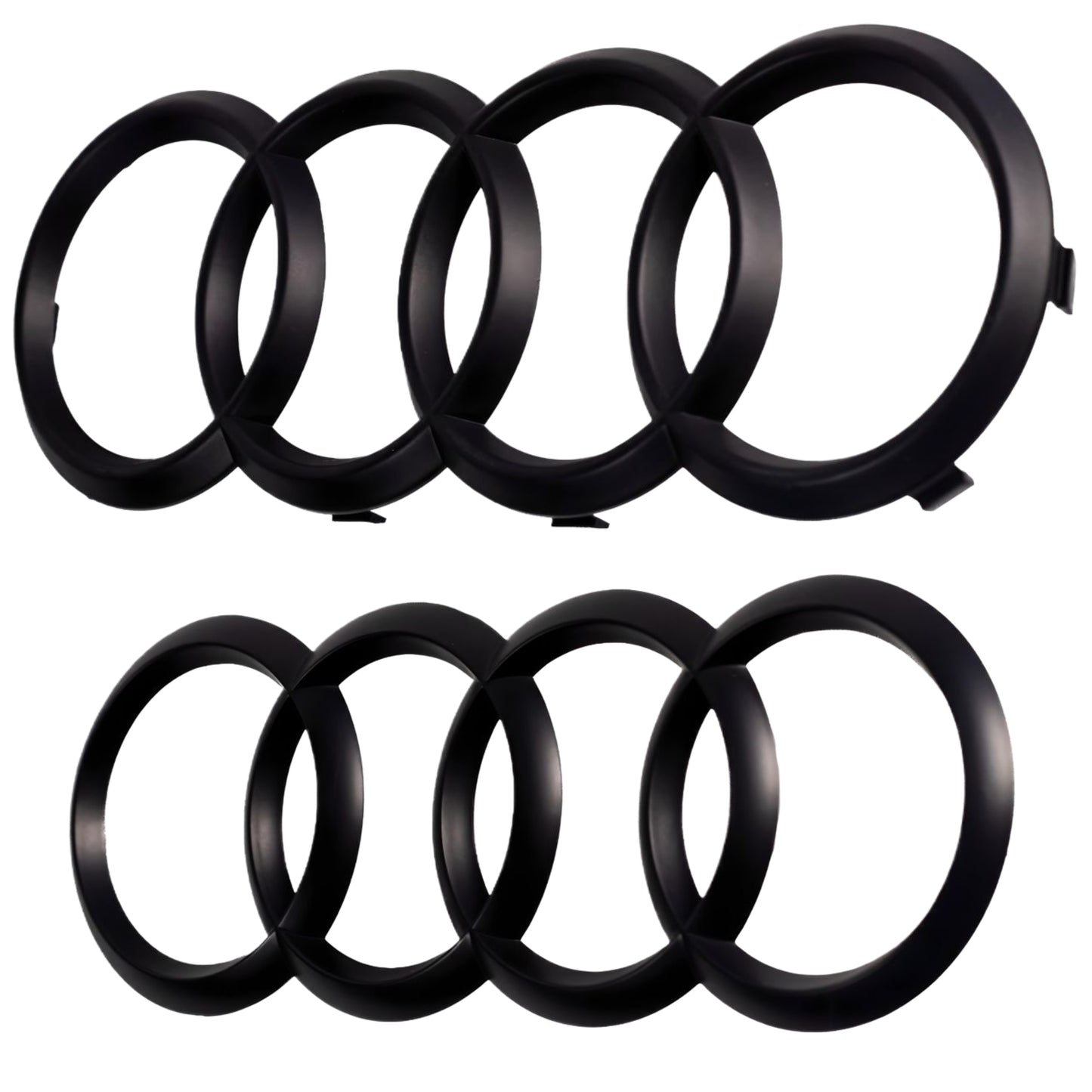 Set di Distintivi Audi Aftermarket | Nero opaco