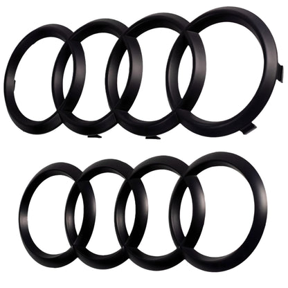 Set di Distintivi Audi Aftermarket | Nero opaco