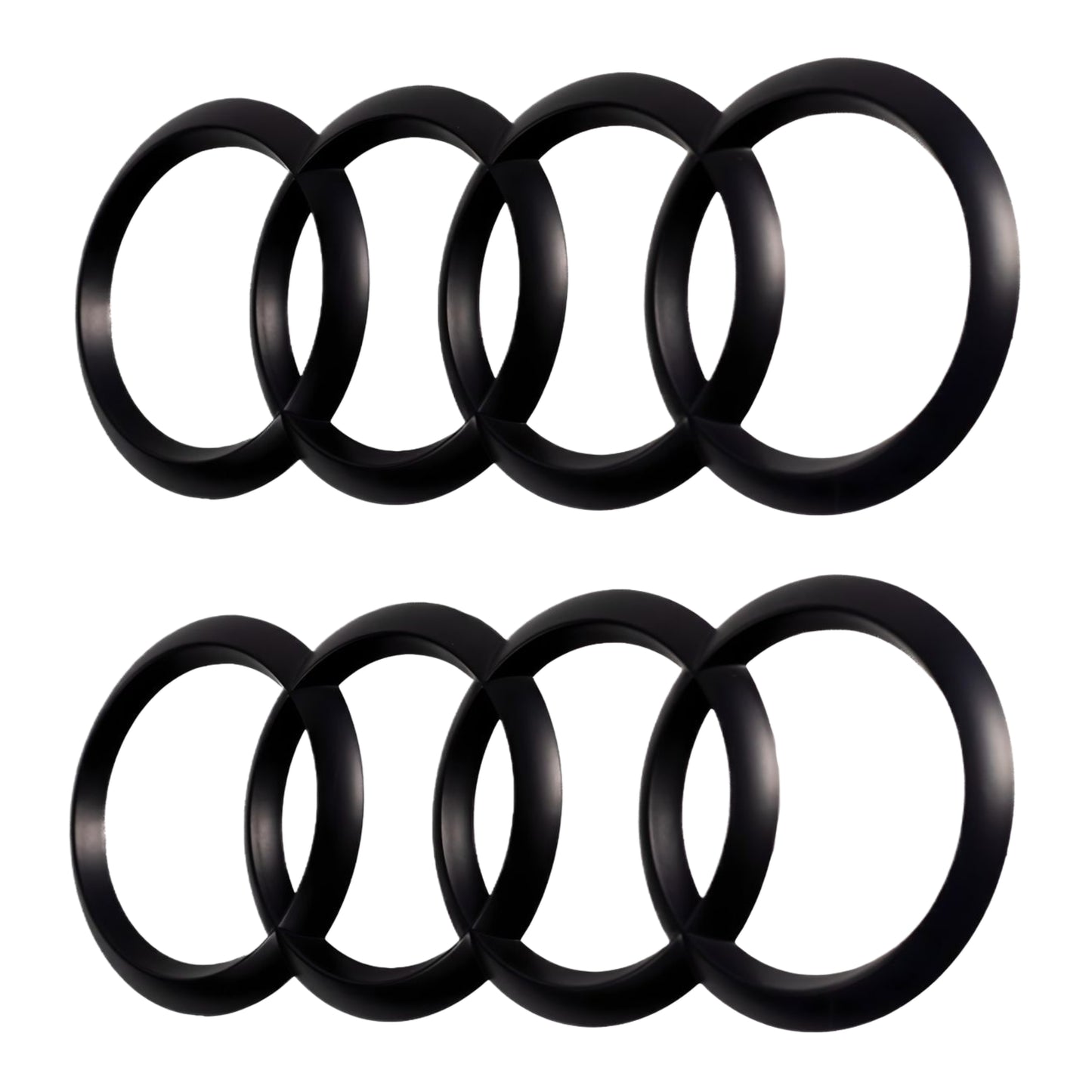 Set di Distintivi Audi Aftermarket | Nero opaco