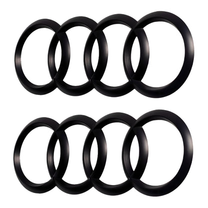 Set di Distintivi Audi Aftermarket | Nero opaco